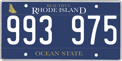 RI license plate 993975