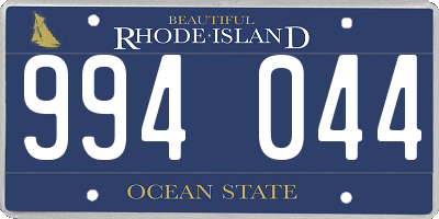 RI license plate 994044