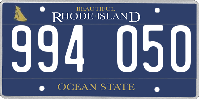 RI license plate 994050