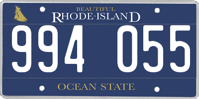 RI license plate 994055