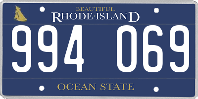 RI license plate 994069