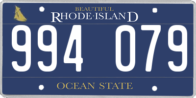 RI license plate 994079
