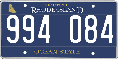 RI license plate 994084