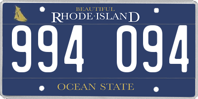 RI license plate 994094