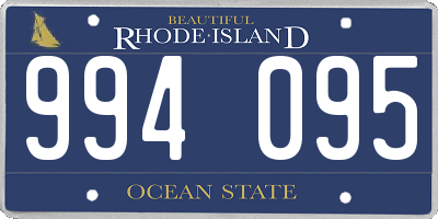 RI license plate 994095