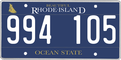 RI license plate 994105