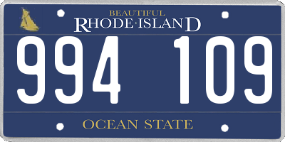 RI license plate 994109