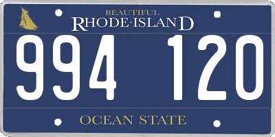 RI license plate 994120