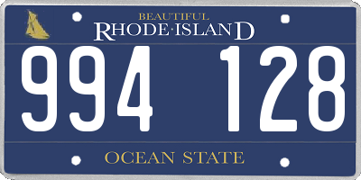 RI license plate 994128