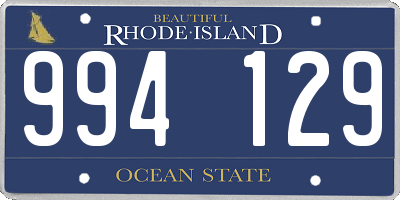 RI license plate 994129