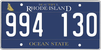 RI license plate 994130