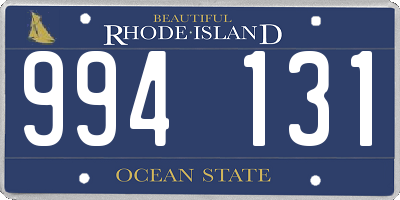 RI license plate 994131