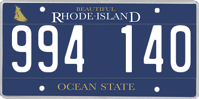 RI license plate 994140