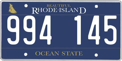 RI license plate 994145