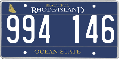 RI license plate 994146