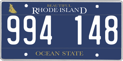 RI license plate 994148