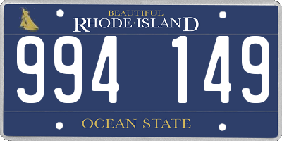 RI license plate 994149