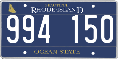 RI license plate 994150