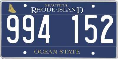 RI license plate 994152