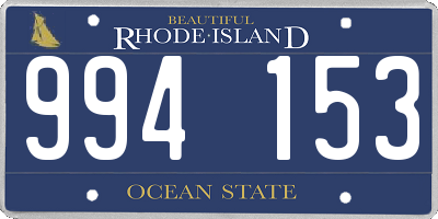 RI license plate 994153