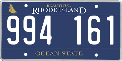 RI license plate 994161