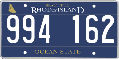 RI license plate 994162