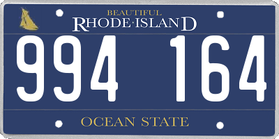 RI license plate 994164