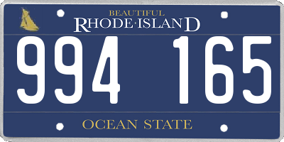 RI license plate 994165