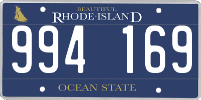 RI license plate 994169