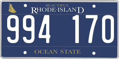 RI license plate 994170