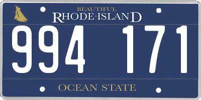 RI license plate 994171