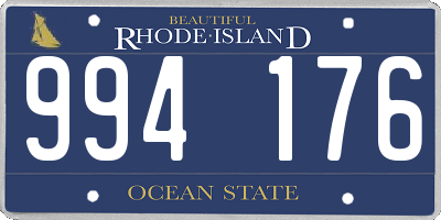 RI license plate 994176