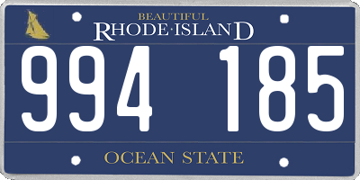 RI license plate 994185