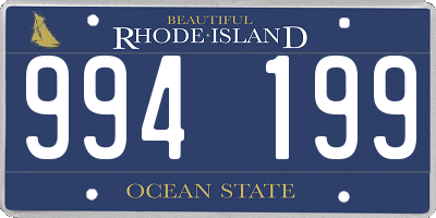 RI license plate 994199