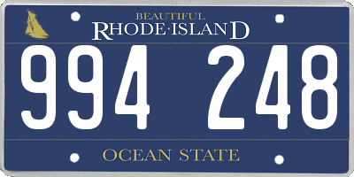 RI license plate 994248