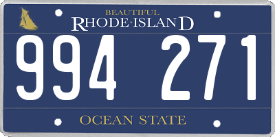 RI license plate 994271