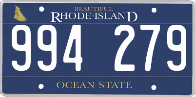 RI license plate 994279
