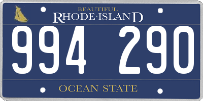 RI license plate 994290