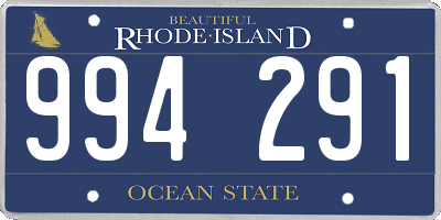 RI license plate 994291