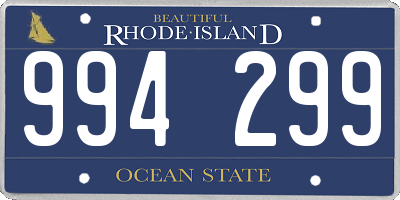 RI license plate 994299