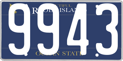 RI license plate 9943