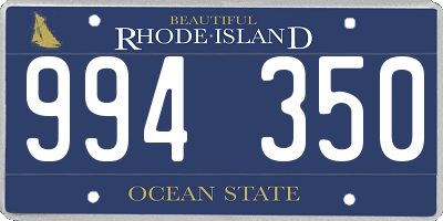 RI license plate 994350
