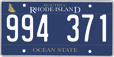 RI license plate 994371