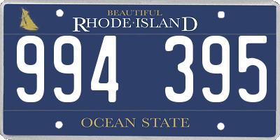 RI license plate 994395