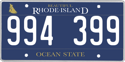 RI license plate 994399