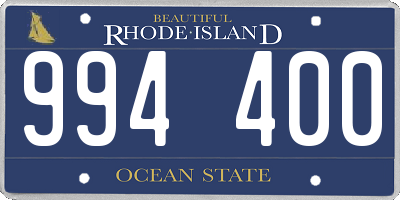 RI license plate 994400