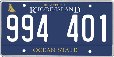 RI license plate 994401