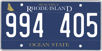 RI license plate 994405