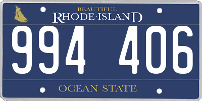 RI license plate 994406