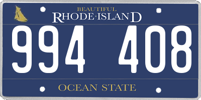 RI license plate 994408